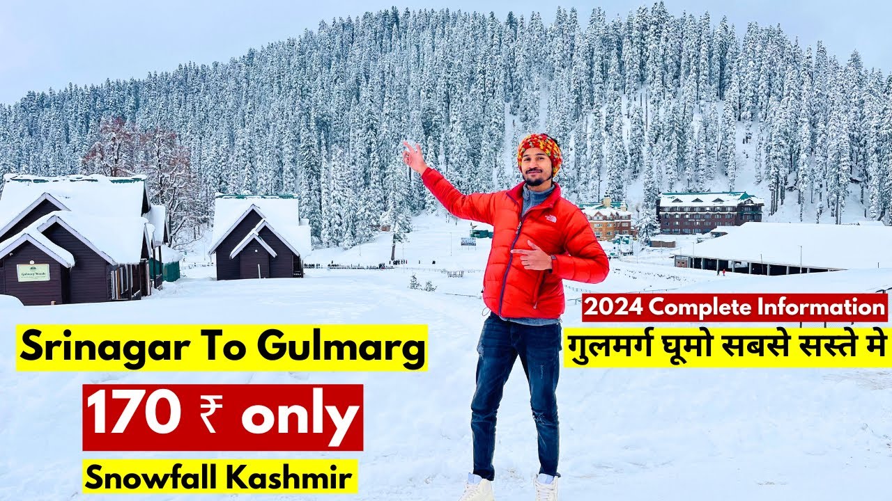 Srinagar To Gulmarg 🏂☃️🌨️ | Gulmarg Snowfall 2024🏂 ☃️❄️🎿 | Explore Gulmarg 🏔️❄️🌨️🏂