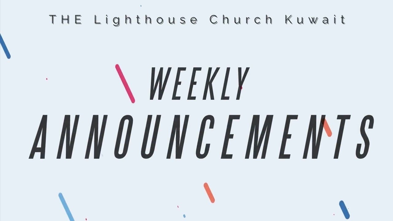 TLC WEEKLY ANNOUNCEMENTS 20 FEB 2026