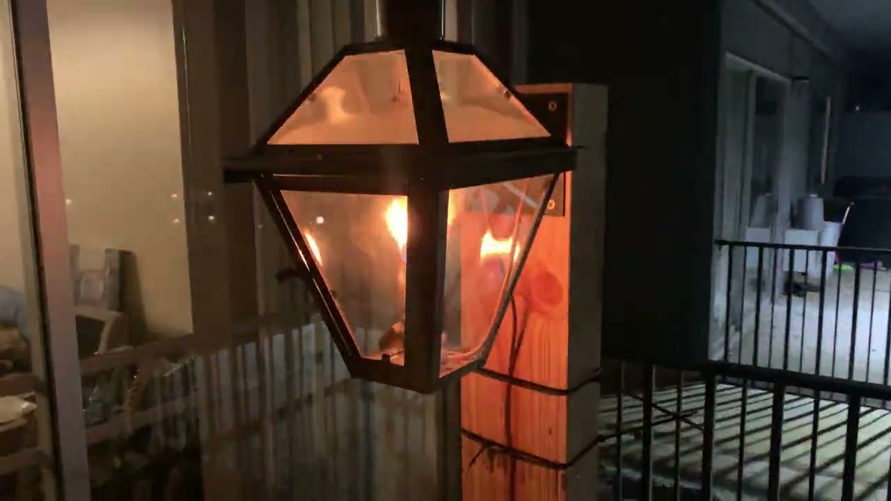 My bevolo gas lamp setup. (First 4K 60 FPS video!)