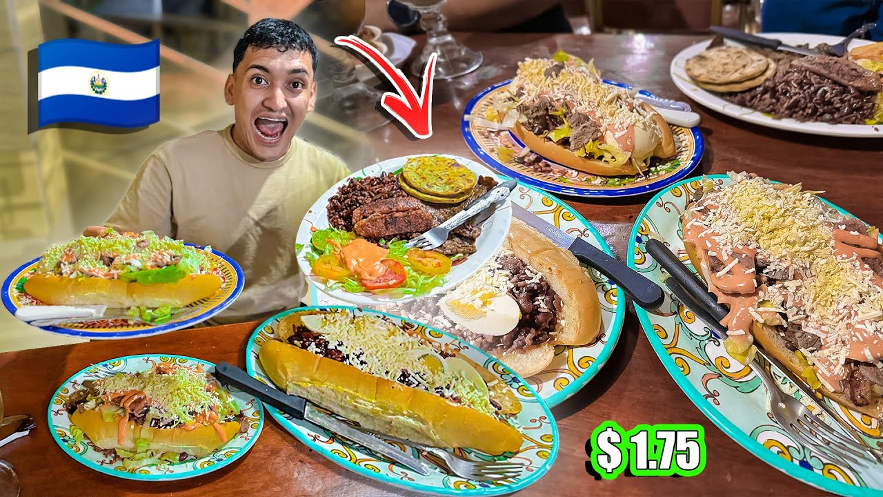 Así son los PANES CON RIPIO más GROSEROS de EL SALVADOR 🇸🇻 ¡SON ENORMES! 😱