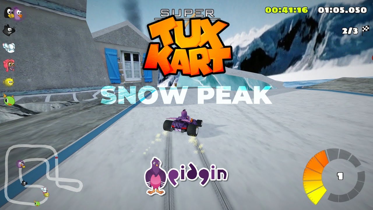 🏁 Racing Snow Peak in Super TuxKart's Expert Mode! Pidgin's Challenge!