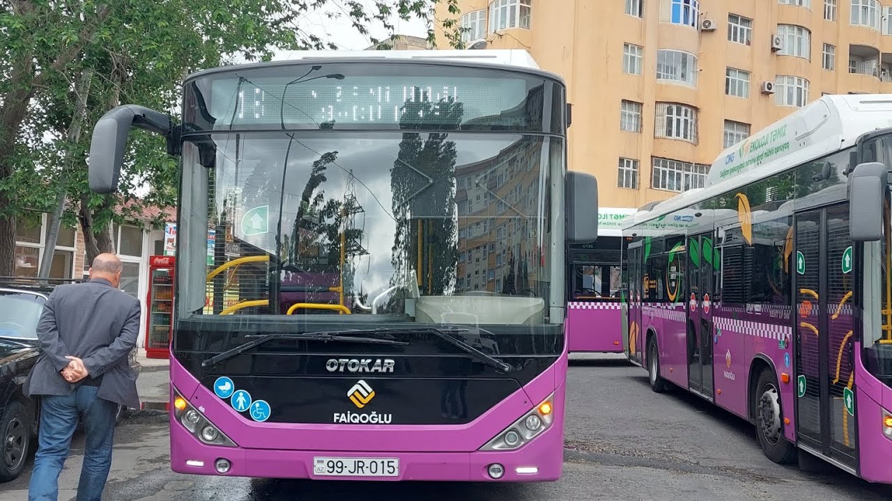 Bakı:(18 saylı avtobus):Səfər:(9 mkr-Nizami bağı)