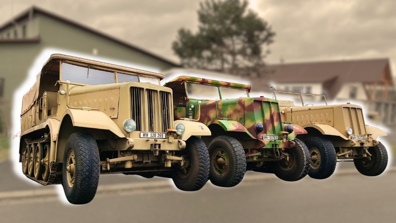 Three Famo Sd.Kfz.9 18ton on the road again