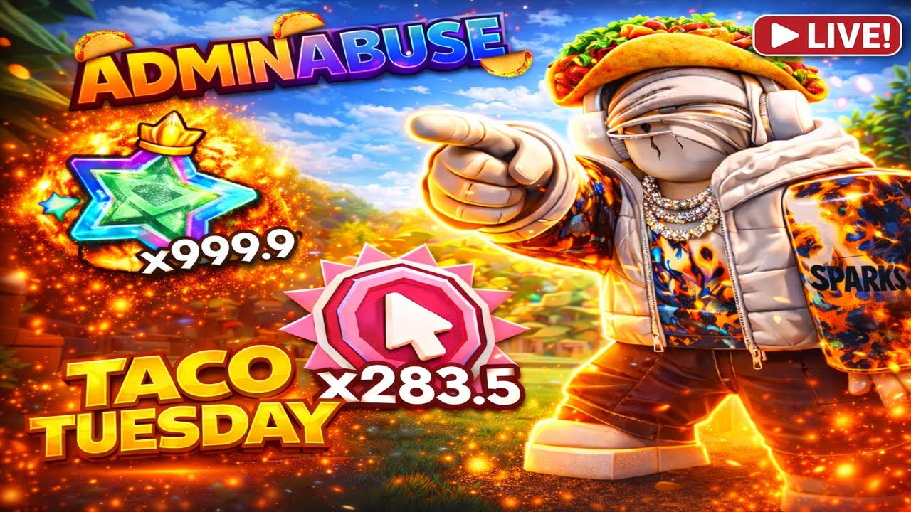 Tap Simulator LIVE 🌮 Taco Tuesday Event + Admin Abuse & GIVEAWAYS 🔥