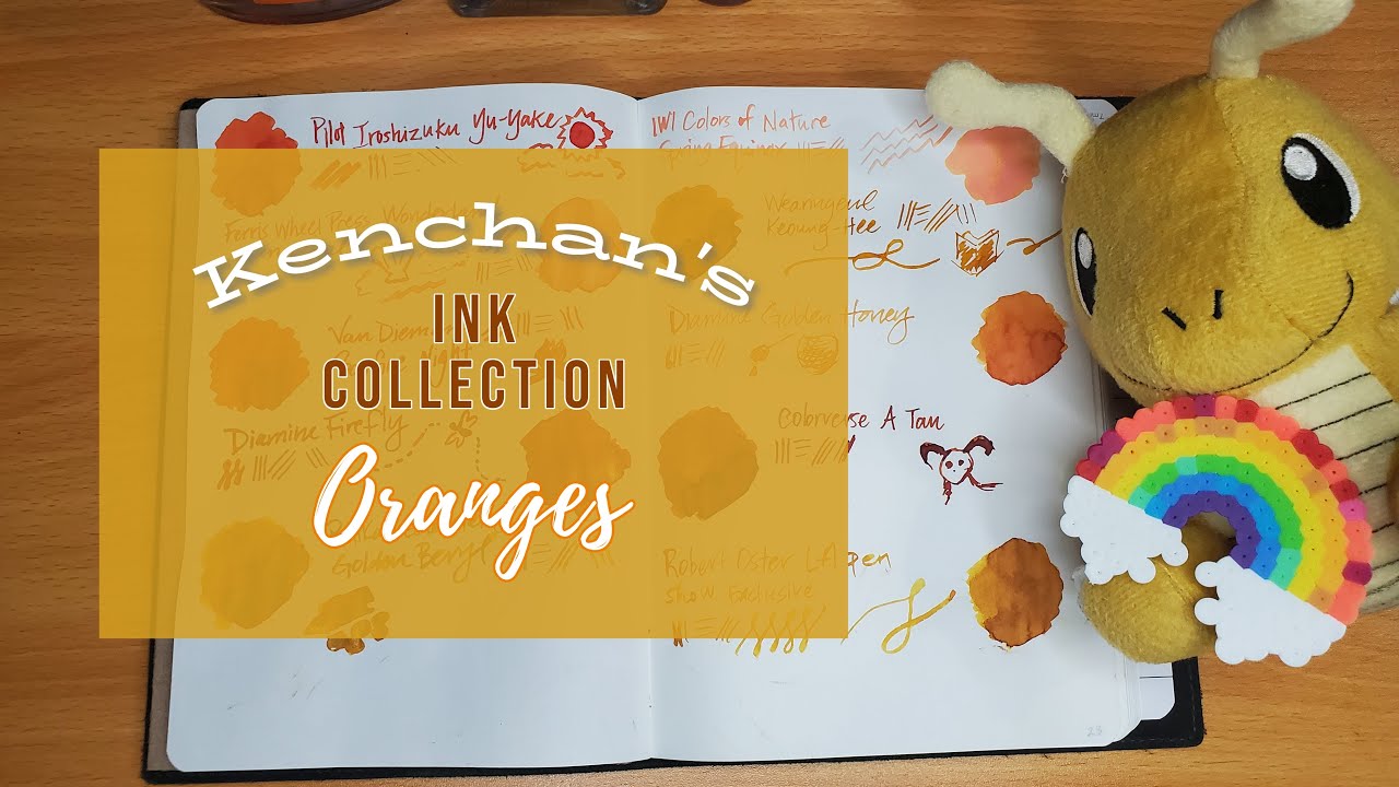 Orange Inks ~ Ink Swatch with me!