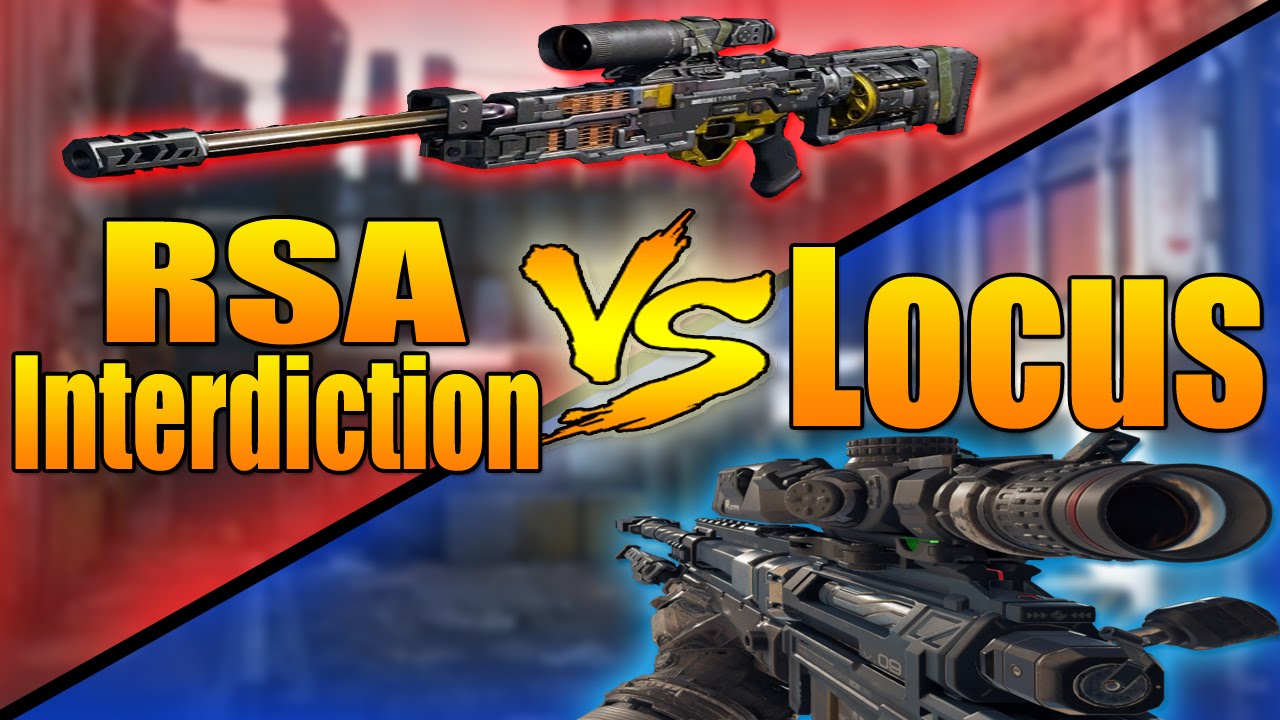 RSA Interdiction VS Locus (Call of Duty Black Ops 3 Sniper Rifle Versus)