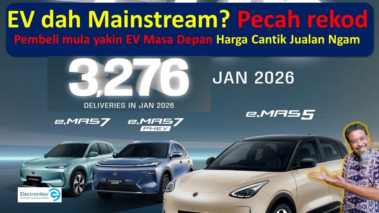 Proton serahkan 3,000 eMas 5 Januari, EV mula dah jadi mainstream?