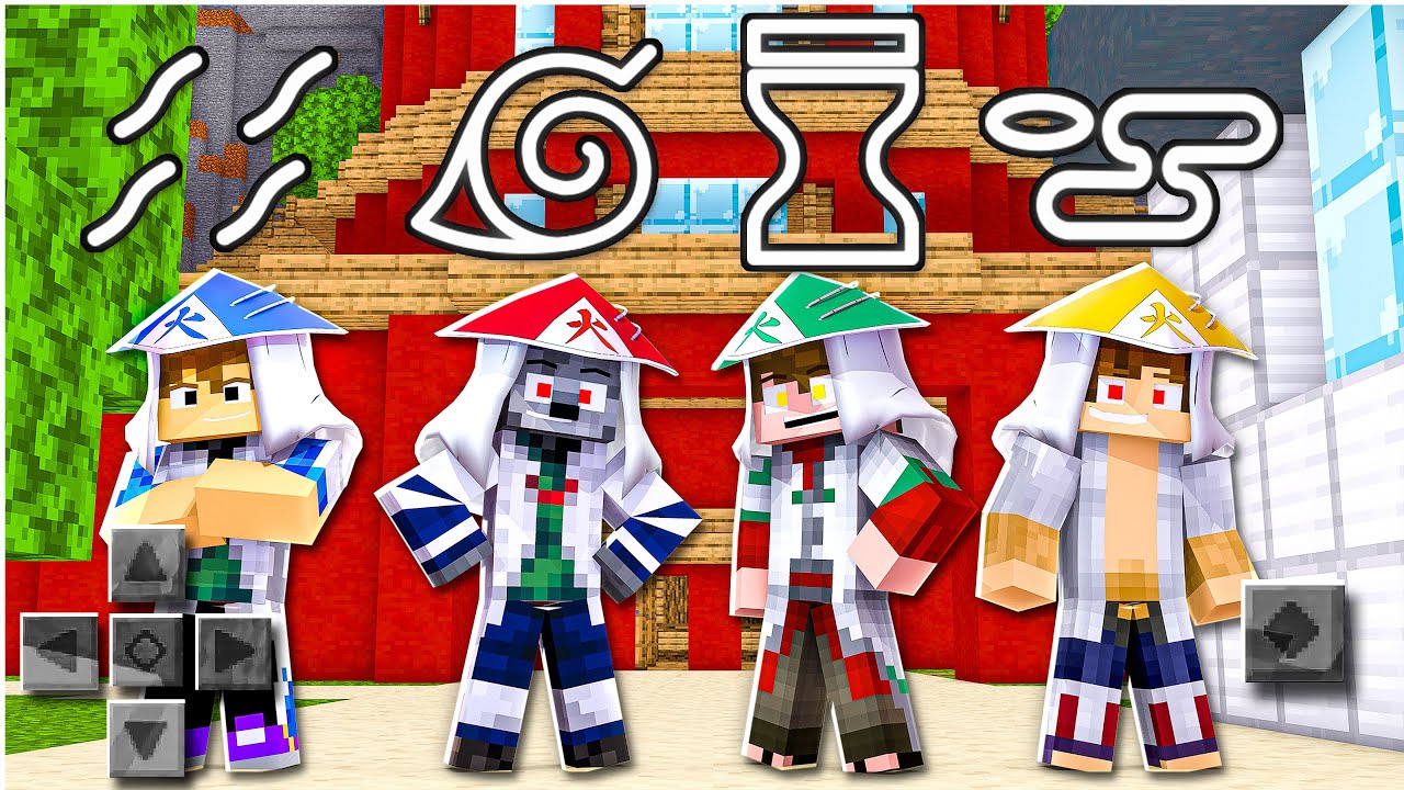 Minecraft PE - NARUTO S KAGES #1 - OS NOVOS HOKAGES DE KONOHA CHEGARAM NA NOVA SÉRIE DE NARUTO!!
