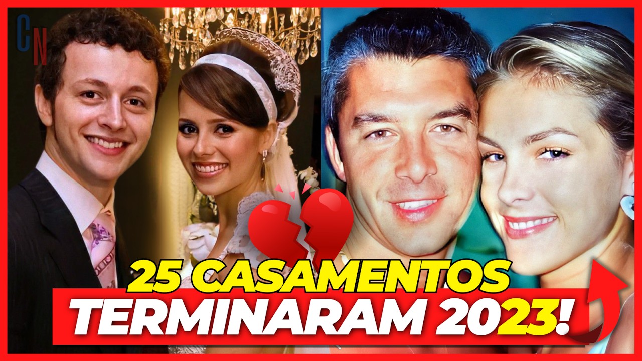25 CASAIS DE ARTISTAS FAMOSOS QUE SEPARARAM EM 2023! 😱