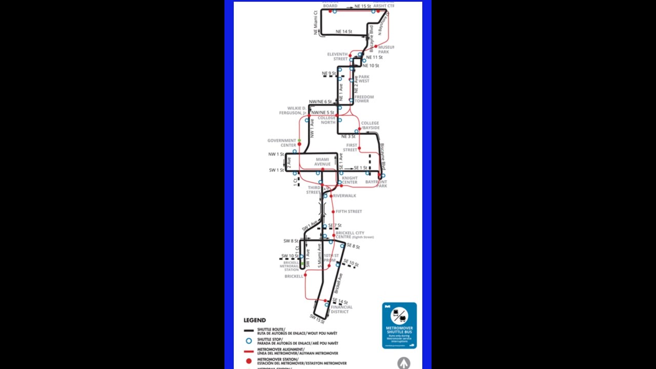 Cambios de horario en el Metromover de Miami 7 de octubre 2023