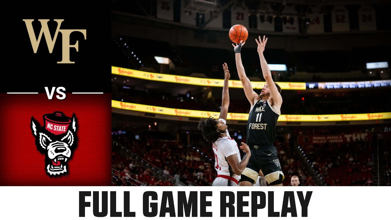 Wake Forest vs. NC State Full Game Replay | 2023-24 ACC Men’s Basketball