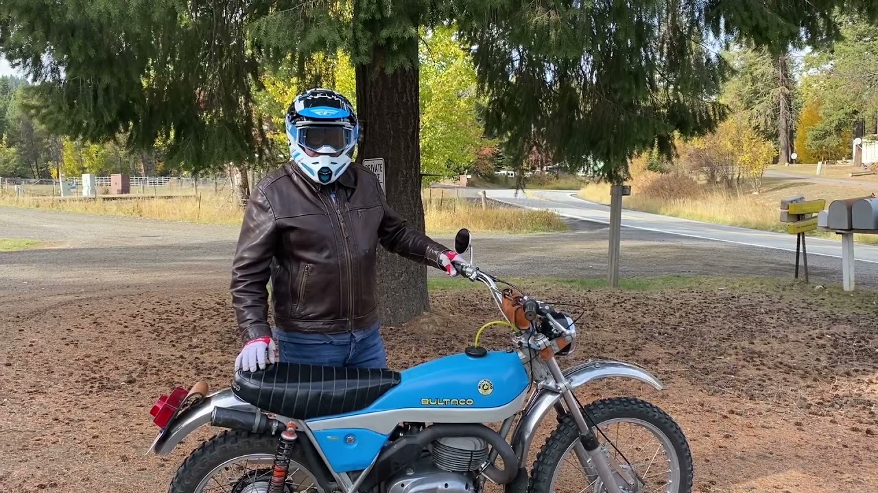 1974 Bultaco Alpina 250 Cold Start and Test Ride