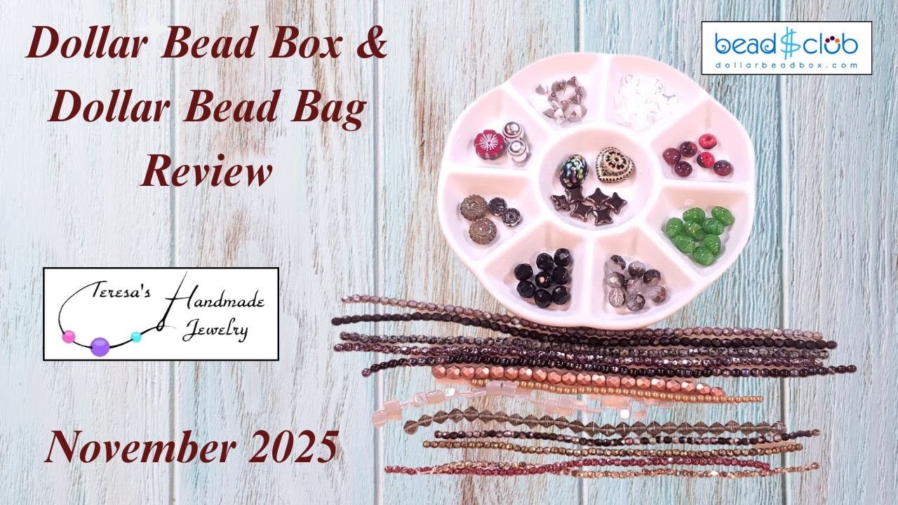 Dollar Bead Box & Dollar Bead Bag Review | November 2025 #dollarbeadbox #beading #diybeadedjewelry