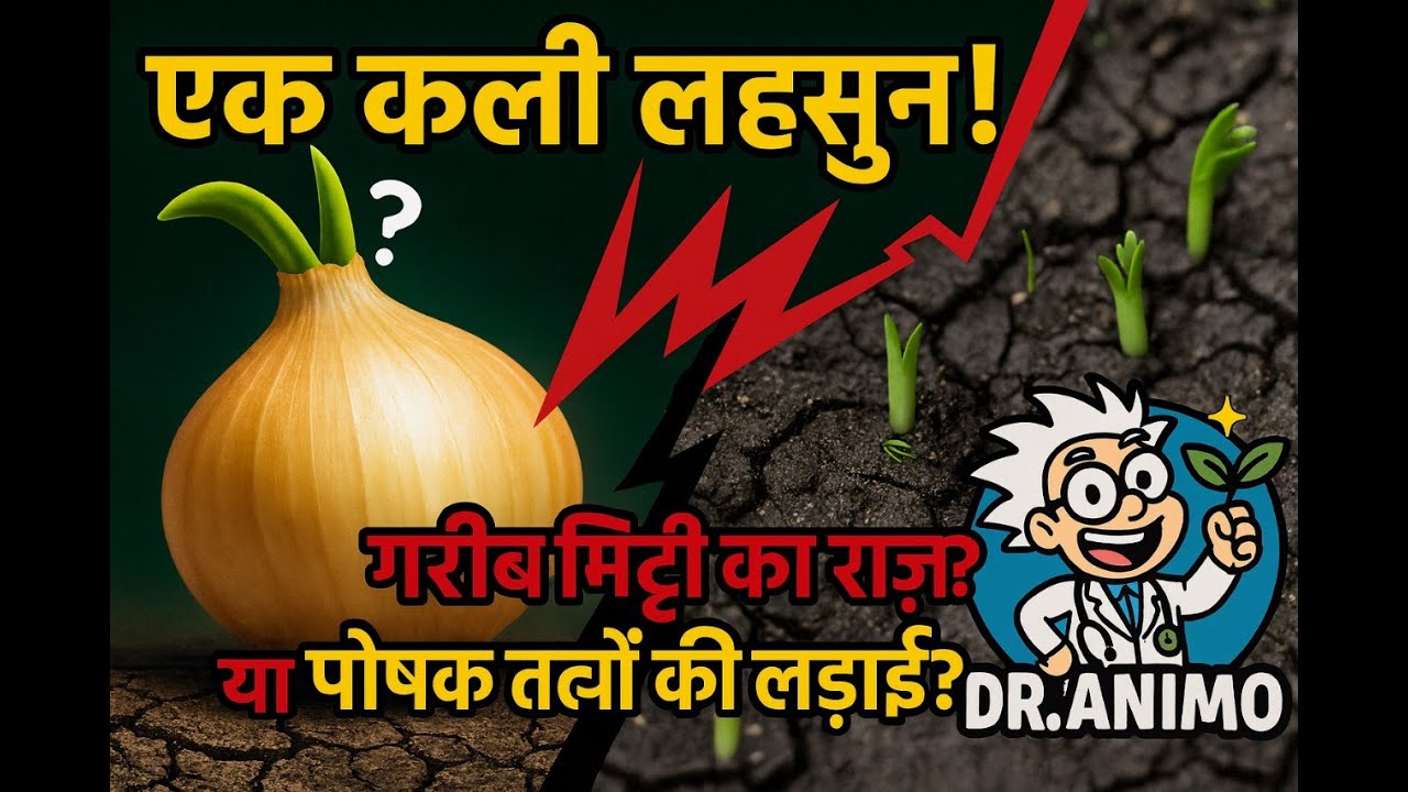 अकेला लहसुन कैसे बनता है? 🤯Garlic का राज और पौधे के 4 Stages! (Hindi)