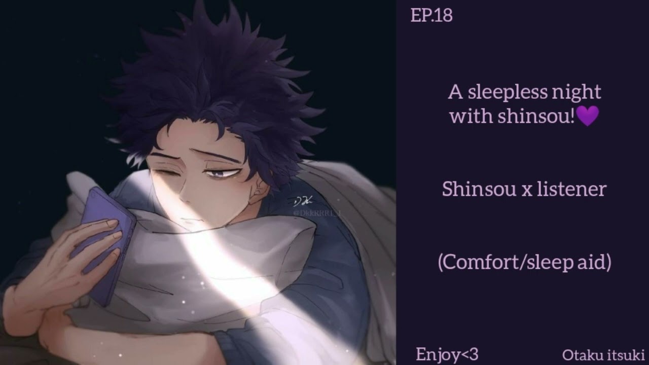a sleepless night with shinso! (shinso x listener) (comfort/sleep aid💜) (part 1?)