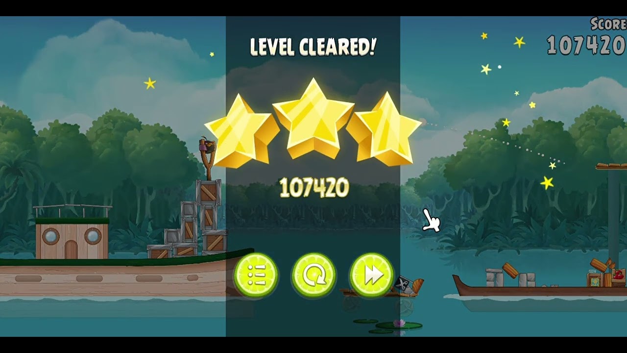 Angry Birds Rio Blossom River Gameplay