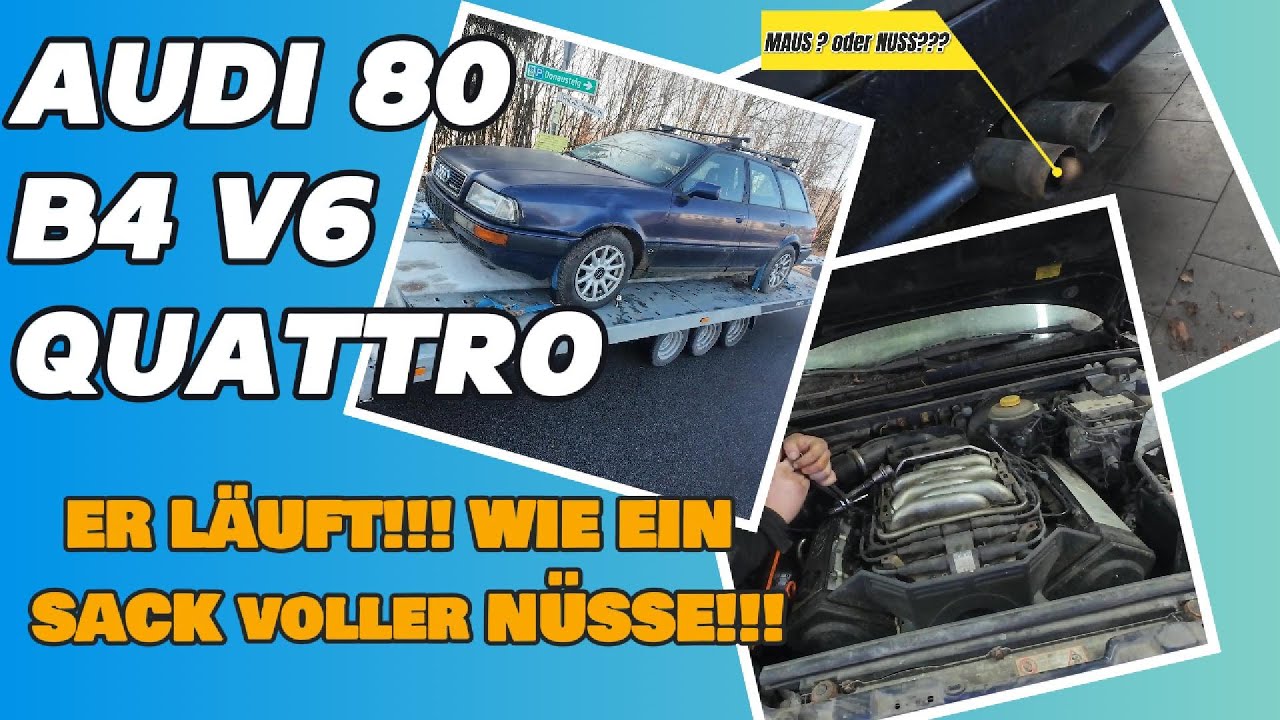 AUDI 80 B4 V6 QUATTRO!!! KÖNNEN WIR IHN WIEDERBELEBEN??? WERKSTATTALLTAG #quattro #audi #car #snow