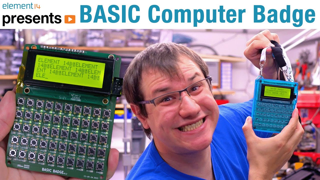 Handheld BASIC Computer in Badge Format with the Arduino Uno