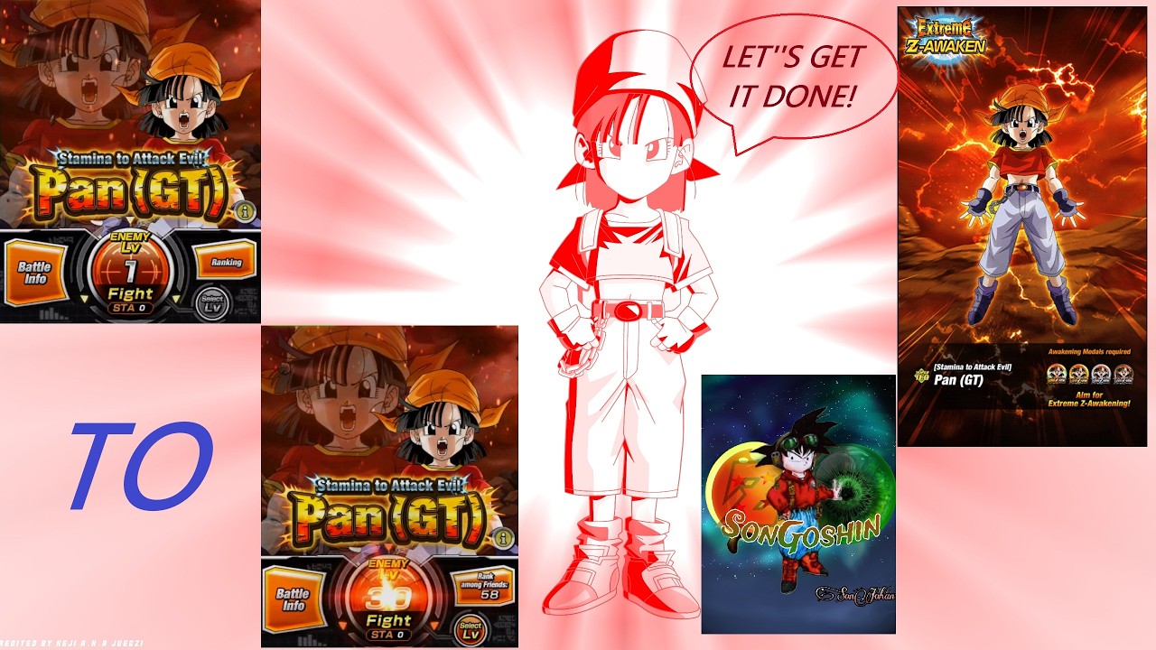 STAMINA TO ATTACK EVIL PAN (GT) EZA IS EASY WITH THIS TEAM! DBZ Dokkan Battle!