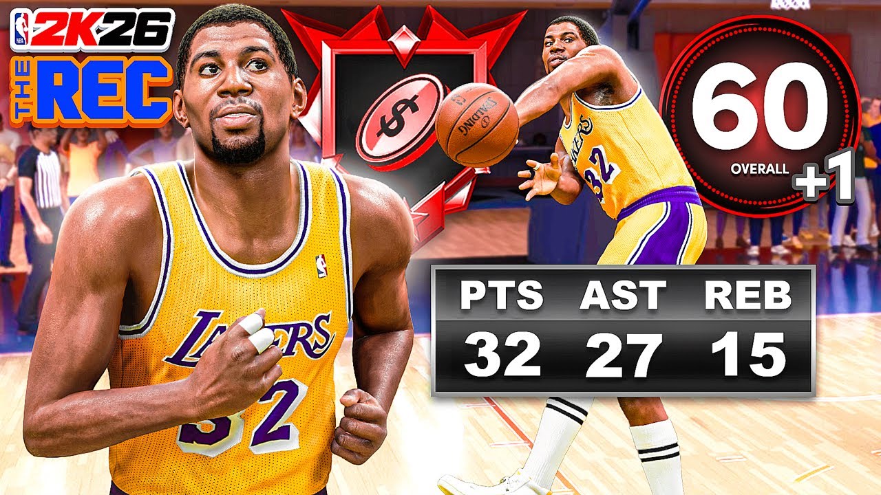 MAGIC JOHNSON BUILD, But EVERY ASSIST Is An UPGRADE in RANDOM REC (NBA 2K26)