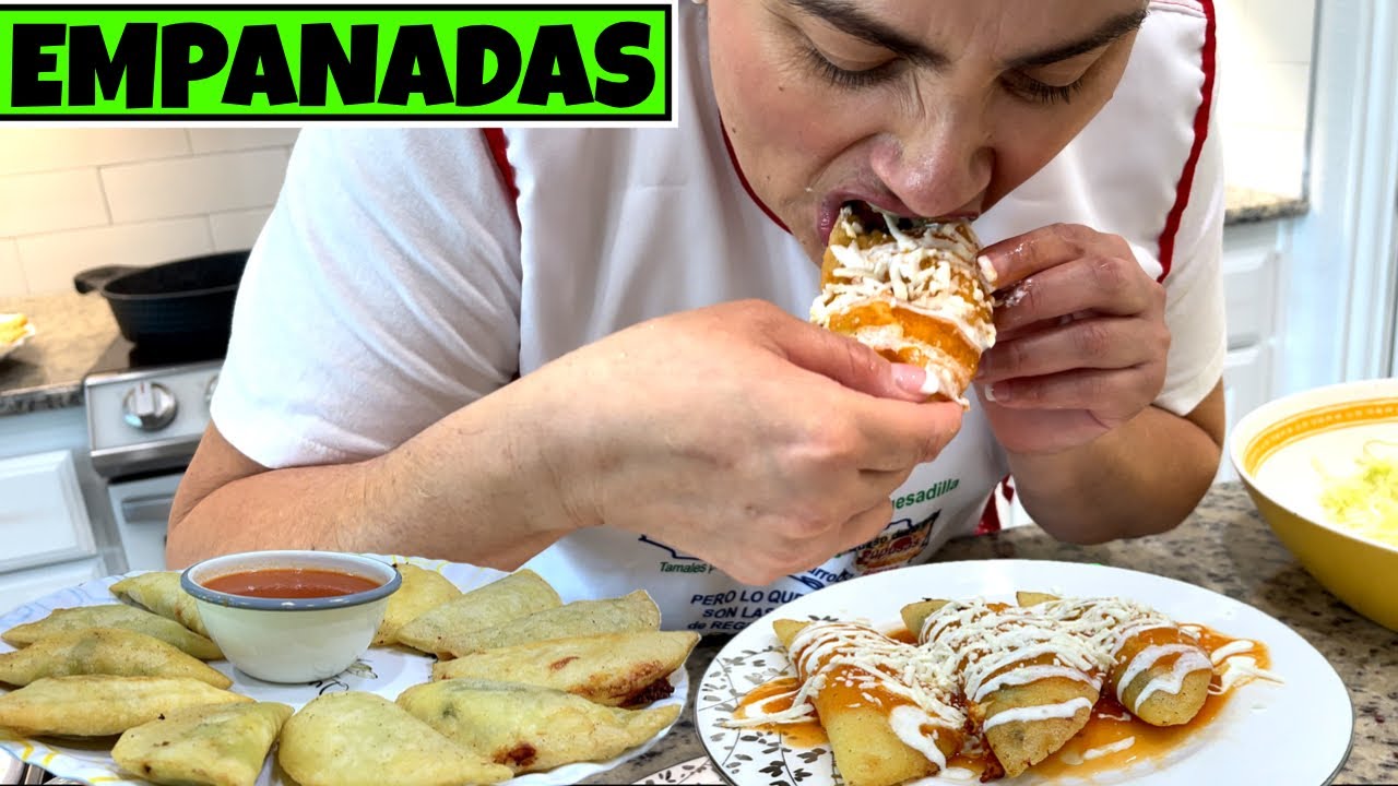 Empanadas de rajas con queso - **TOSTADOS  y CRUJIENTES** mira este video!