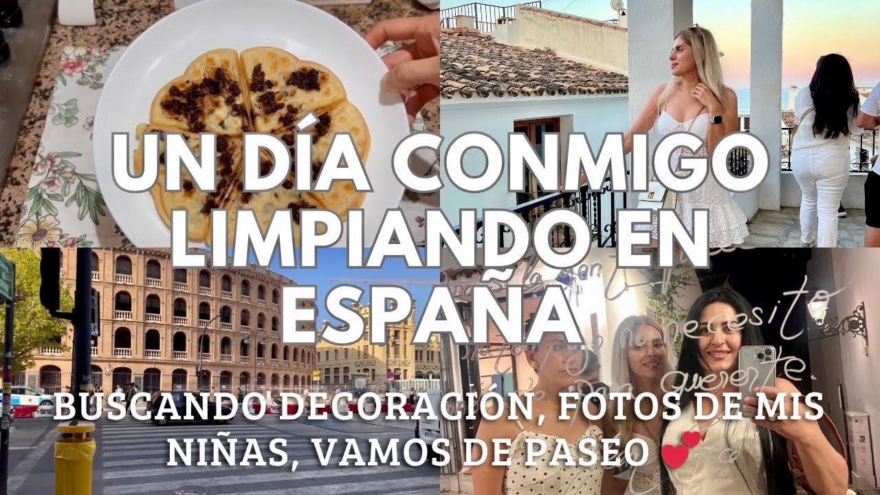 UN DÍA CONMIGO TRABAJANDO DE LIMPIEZA EN ESPAÑA, BUSCANDO DECORACIÓN, VAMOS DE PASEO