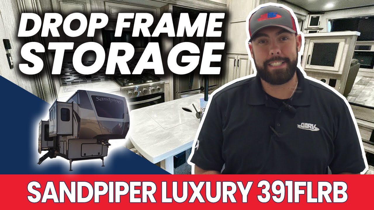 Big Bathroom + Bigger storage | 2022 Sandpiper Luxury 391FLRB| Fun Town RV