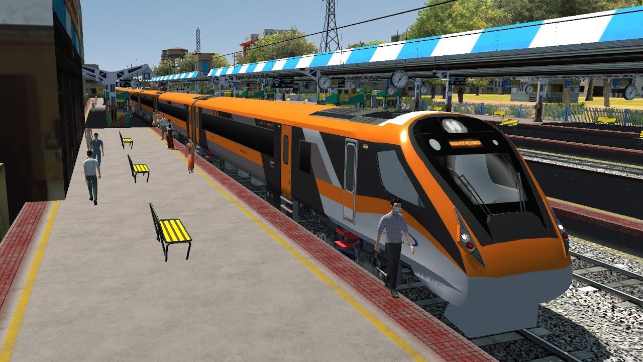 Vande Bharat SF express in indian railway luxury train (Hawrah, Bengaluru)#railworks #subscribe