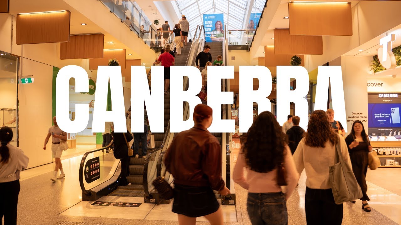Canberra City Walk  +Exploring Canberra Centre’s Shops & Mall Atmosphere 4K