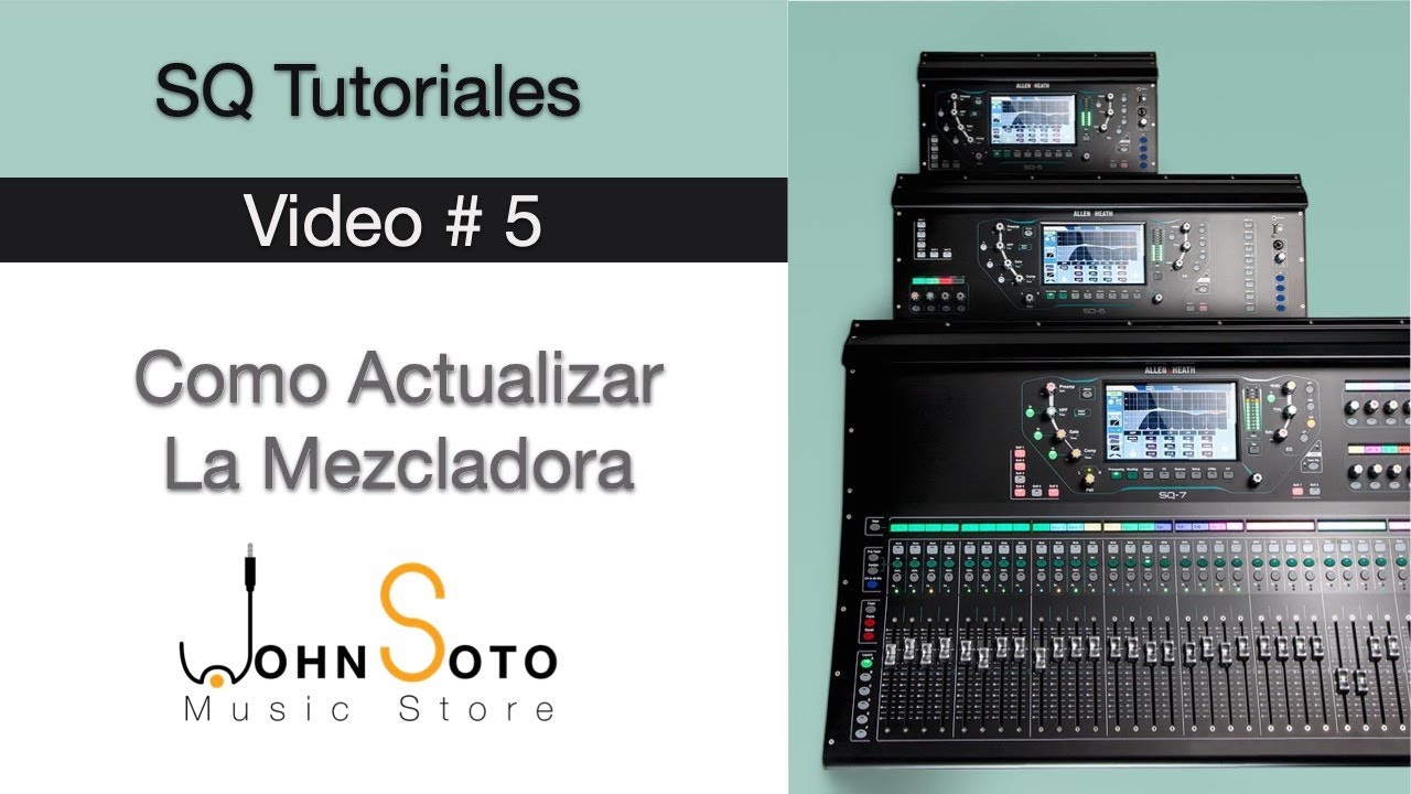 Как обновить аудиомикшер Allen & Heath серии SQ