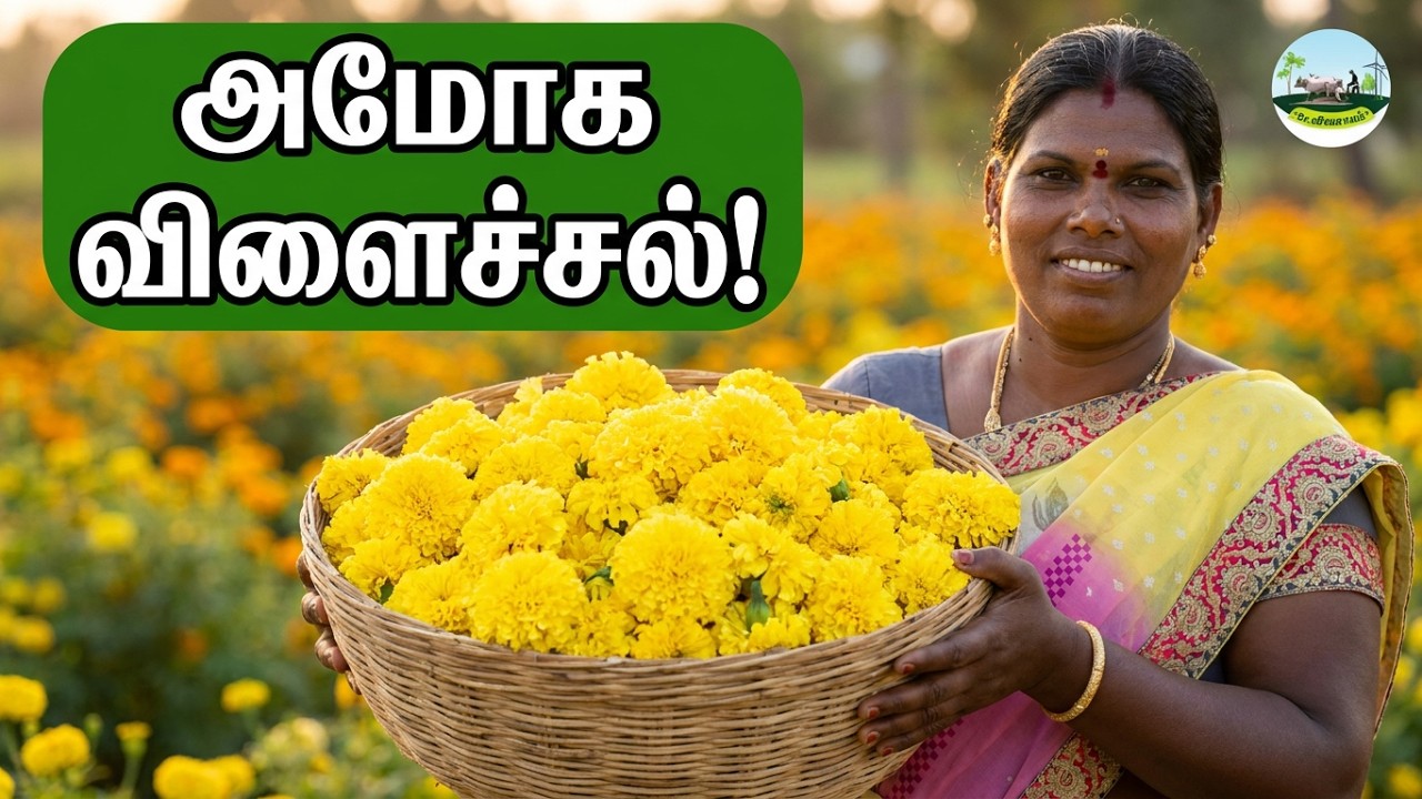 அமோக சாகுபடியில்🌺நல்ல லாபம் தரும் செண்டுமல்லி பூ சாகுபடி முறை | Marigold Cultivation | Dr.விவசாயம்