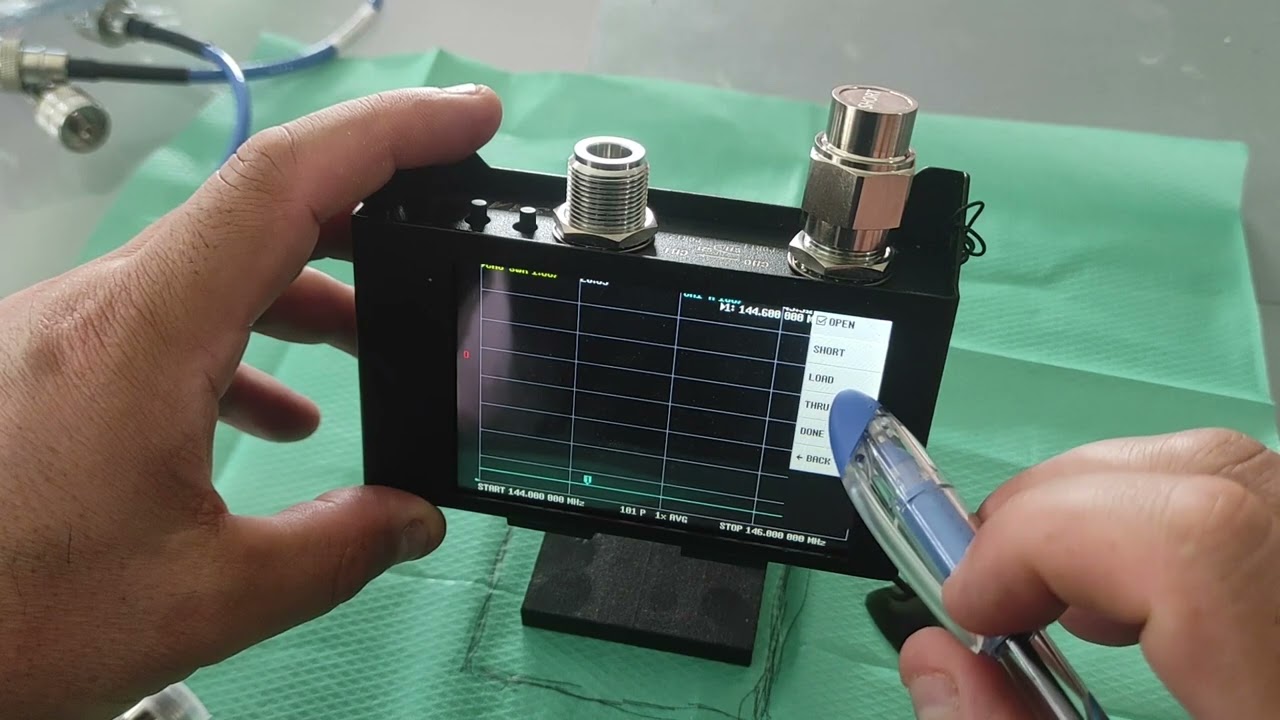 Nano-VNA - Comment faire une calibration de l'appareil avant une mesure d'antenne.