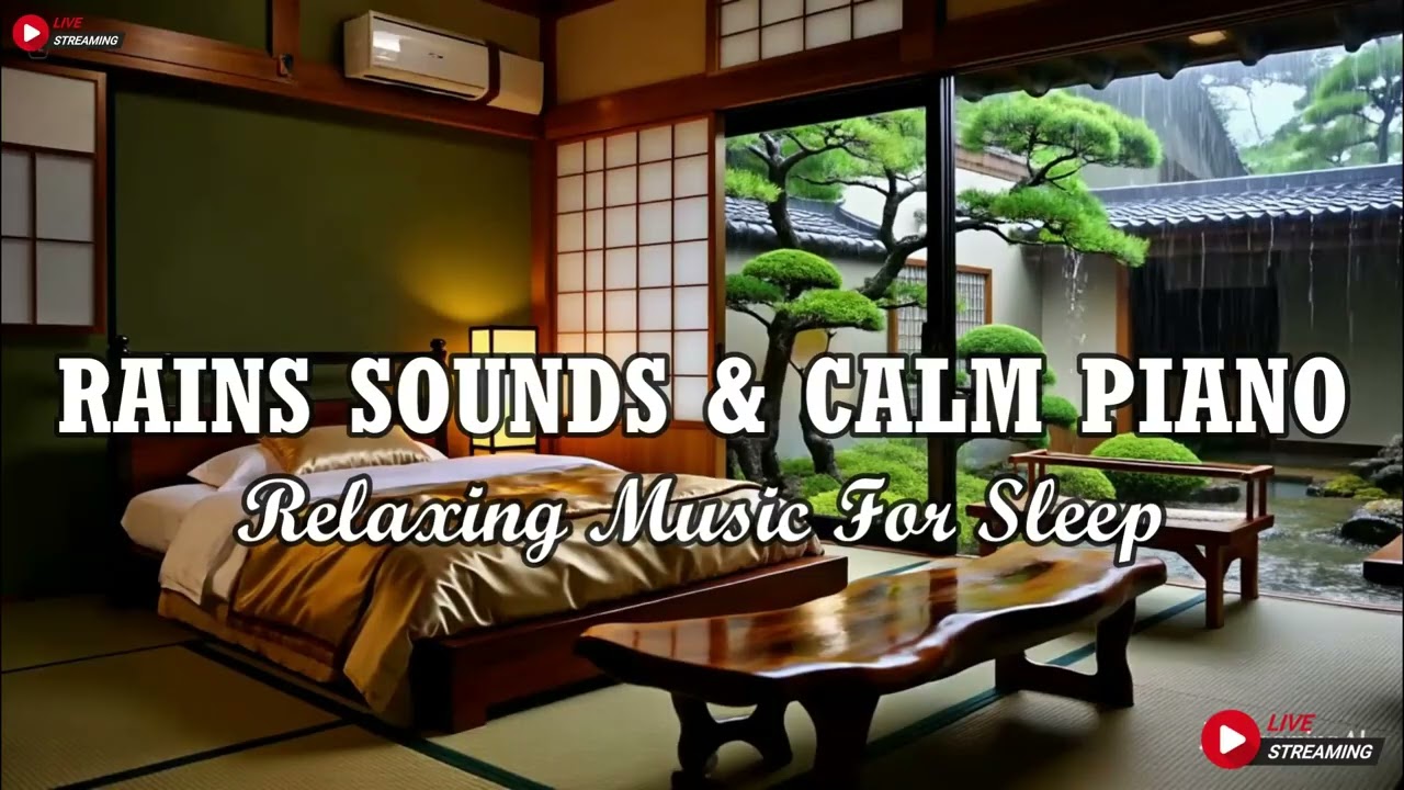 Relaxing Sleep Music + Insomnia | Rain Sounds for Stress Relief, Anxiety - FALL INTO SLEEP INSTANTLY