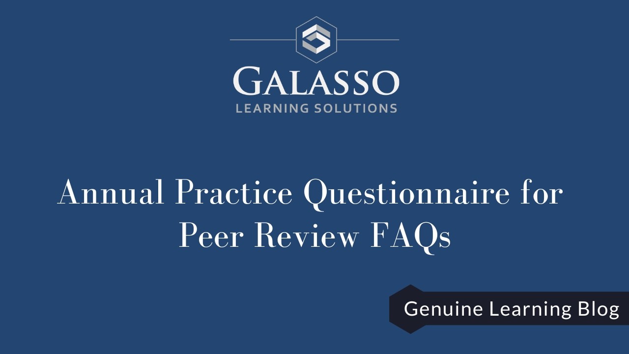 Annual Practice Questionnaire for Peer Review FAQs