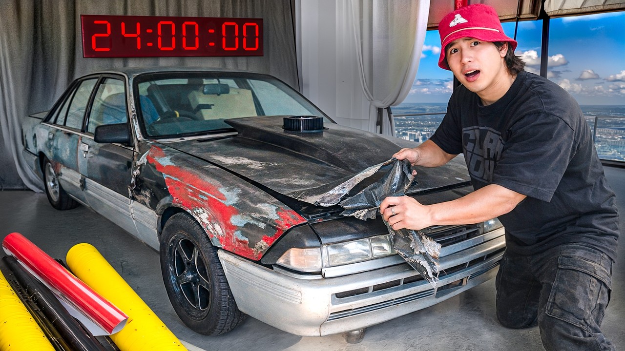 I TURNED MY ABANDONED BURNOUT CAR INTO AN AUSSIE LEGEND IN 24 HOURS