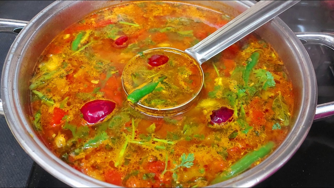 அரைத்து விட்ட தக்காளி ரசம் இப்படி செஞ்சா தெருவே மணக்கும்! 😋Thakkali Rasam| Tomato Rasam | Easy Rasam