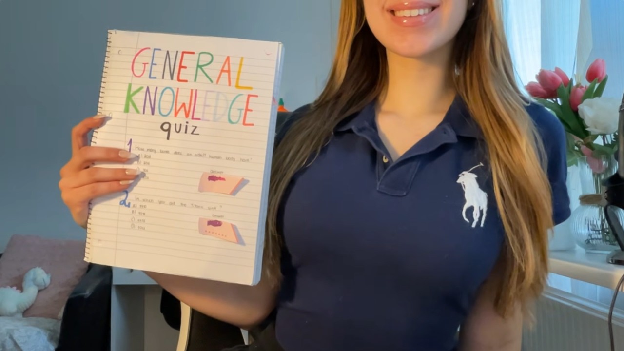 asmr test your general knowledge 📚🧠