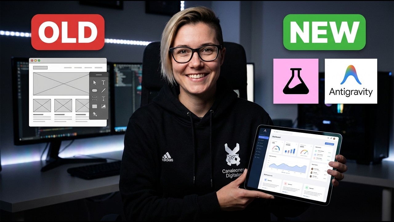 Crea una Página Web Profesional con IA GRATIS (Stitch + Antigravity)