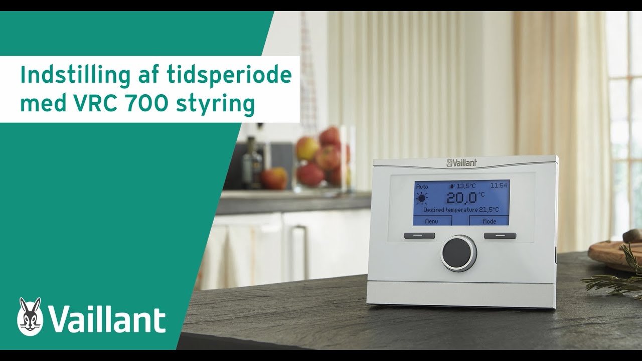 Indstilling tidsperiode VRC 700