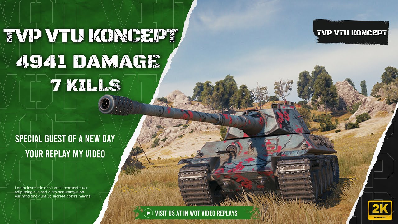 Epic battle TVP VTU Koncept 1vs7 | #Wot_Replays 159
