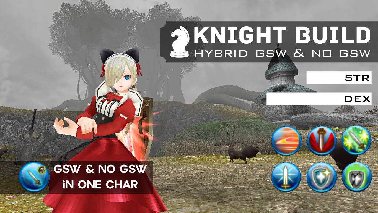 Paladin Revenir Build Lv305 GSW & No GSW In 1 Char | Toram Online