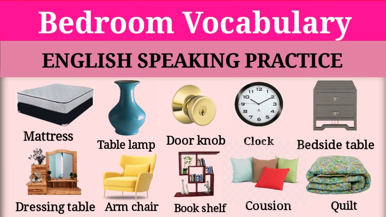 Bedroom vocabulary in English to Urdu | English Vocabulary | Bedroom Items #englishvocabulary