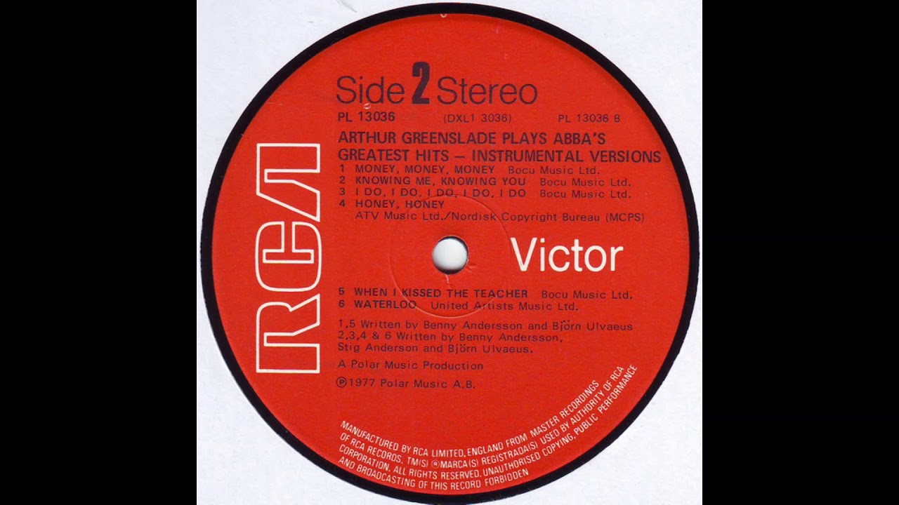 Arthur Greenslade plays Abba's Greatest Hits   Instrumental Version