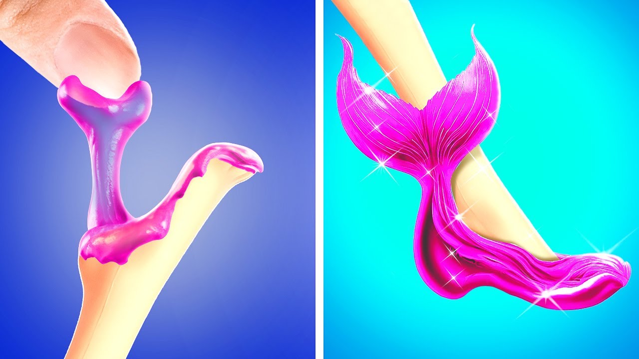 O, nu! Sirena și-a pierdut pantofii 🥺🧜‍♀️ Cele mai bune idei de păpuși DIY