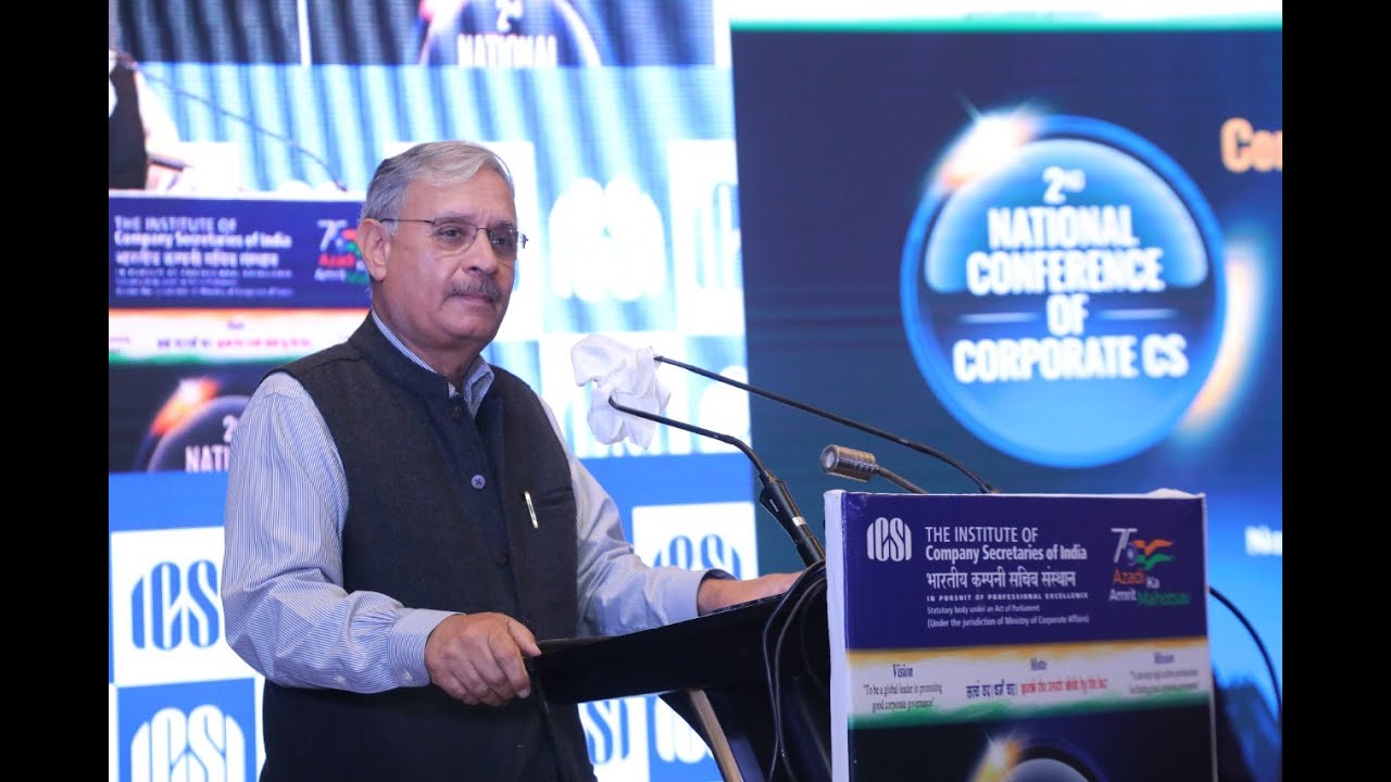Rao Inderjit Singh's address on ICSI's 2nd National Conference of Corporate Company Secretaries