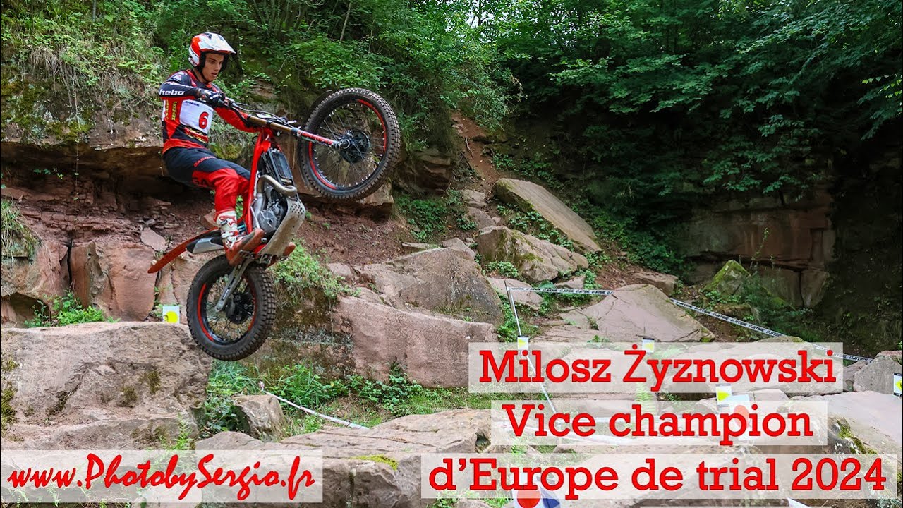 Milosz Żyznowski - Vice champion d'Europe de trial 2024