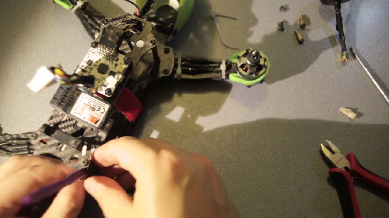 Квадрокоптер Robocat 270: Перепайка антенны приёмника, немного об эксплуатации котика