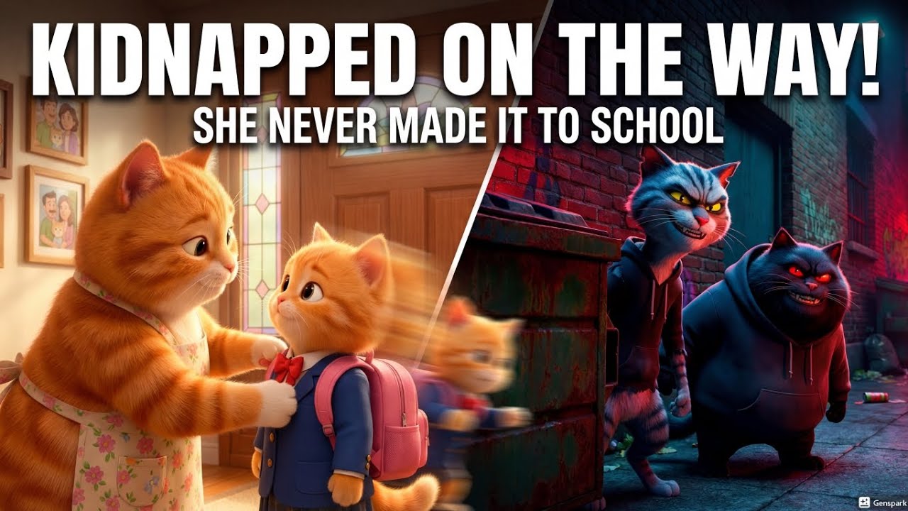 Kitten Kidnapped on the Way to School | Emotional Cat Story