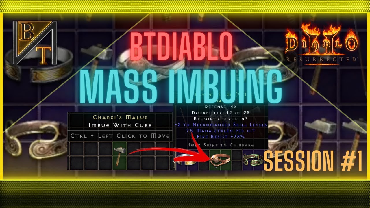 Первая сессия зачарования BTDiablo | Модификация для одиночной игры Diablo 2 Resurrected