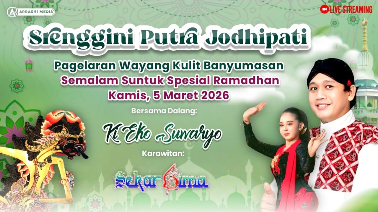 LIVE WAYANG KULIT DALANG KI EKO SUWARYO MALAM INI 5 MARET 2026‼️